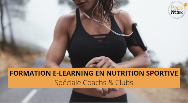 Formation en NUTRITION SPORTIVE pour les CLUBS de sport et pour les COACHS !