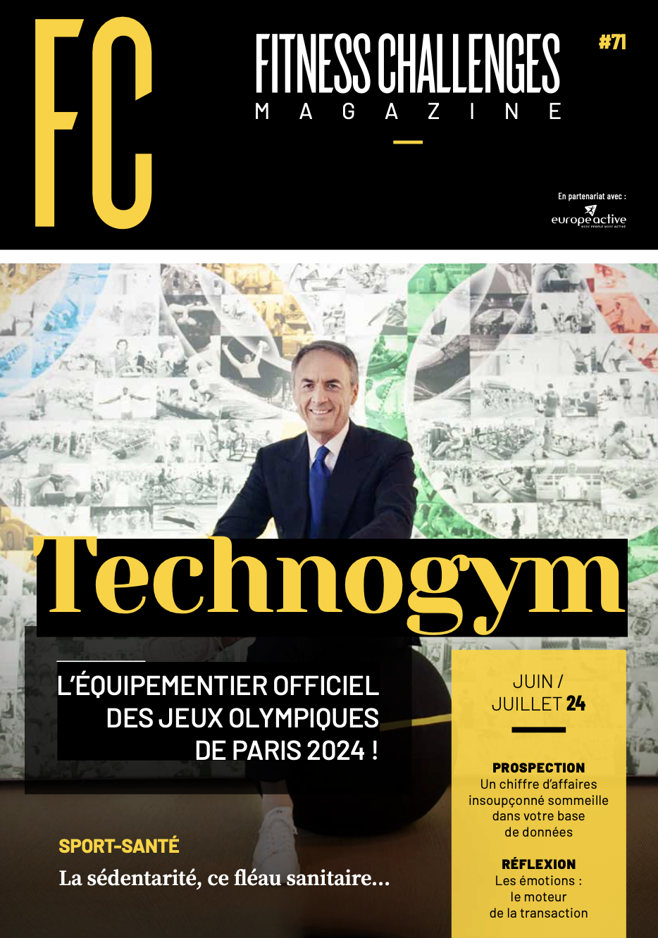 TECHNOGYM, l’équipementier officiel des jeux olympiques 2024!